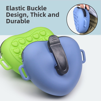 Νέα εξωτερική σιλικόνης φορητή τσάντα τροφής για σκύλους, τσάντα εκπαίδευσης για κατοικίδια, σακίδιο πλάτης για σκύλους, τσάντα μέσης για κατοικίδια, τσάντα τροφίμων