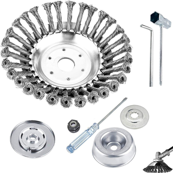 Vejapjovės vejapjovės galvutė, vielos dubenėlio tipo plieninė viela, rūdžių šalinimas, žolės galvutė, ravėjimo galvutė, vejapjovės krūmapjovės priedai