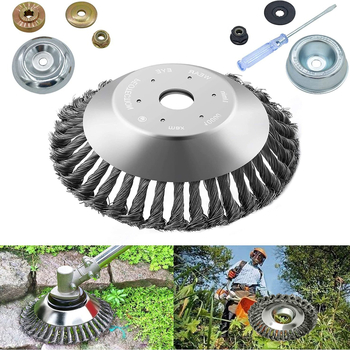 Vejapjovės vejapjovės galvutė, vielos dubenėlio tipo plieninė viela, rūdžių šalinimas, žolės galvutė, ravėjimo galvutė, vejapjovės krūmapjovės priedai