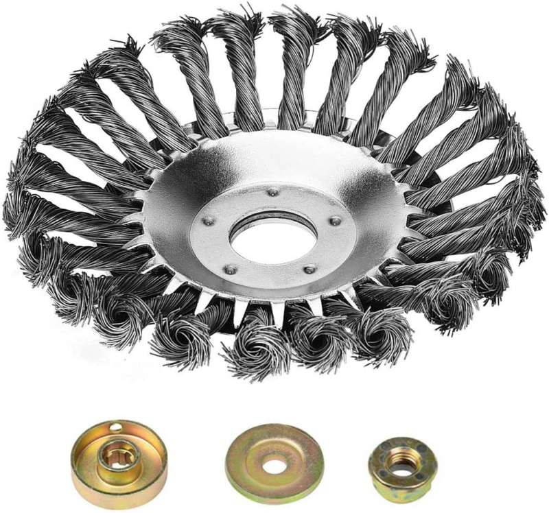 Vejapjovės vejapjovės galvutė, vielos dubenėlio tipo plieninė viela, rūdžių šalinimas, žolės galvutė, ravėjimo galvutė, vejapjovės krūmapjovės priedai