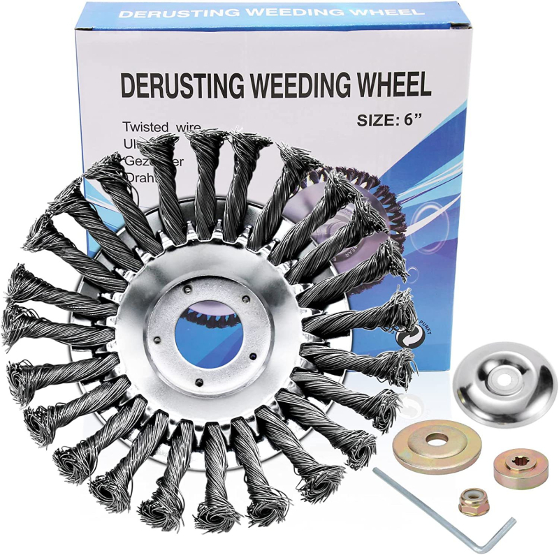 Vejapjovės vejapjovės galvutė, vielos dubenėlio tipo plieninė viela, rūdžių šalinimas, žolės galvutė, ravėjimo galvutė, vejapjovės krūmapjovės priedai