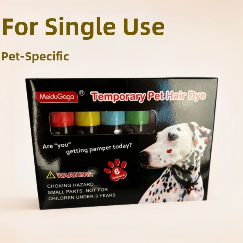 Стик за боядисване на коса за домашни любимци, специален пастел, който не уврежда косата, цветен крем за боядисване на коса за кучета, маркер за боядисване на коса, магически инструмент за боядисване на коса, през граница