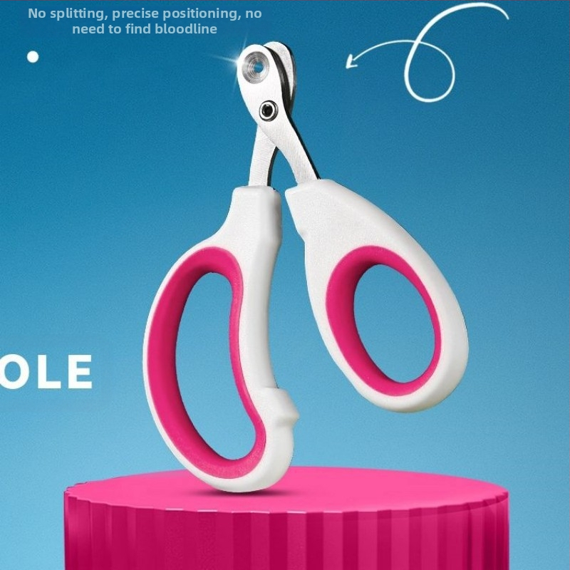 Нокторезачка за котки на едро, малка, слепа, специална нокторезачка за котки за домашни любимци, нокторезачка за начинаещи с кръгла дупка