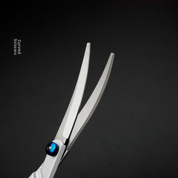 Директни продажби от фабриката Професионални ножици за подстригване на кучешка козина Извити ножици Стрижане на кучешки плюшени мечета Фризьорски инструменти за красота Ножици за домашни любимци