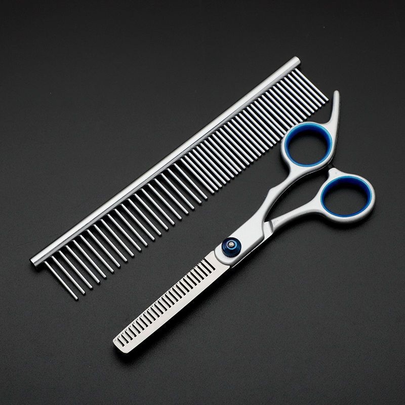 Директни продажби от фабриката Професионални ножици за подстригване на кучешка козина Извити ножици Стрижане на кучешки плюшени мечета Фризьорски инструменти за красота Ножици за домашни любимци
