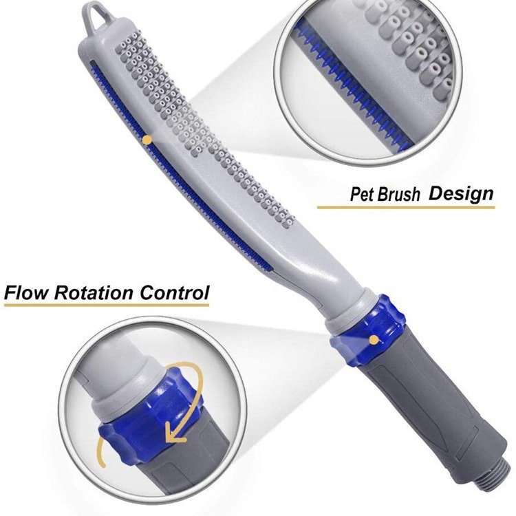 Daugiafunkcis naminių gyvūnėlių maudyklės šukos šunims, reguliuojamas vandens kiekis