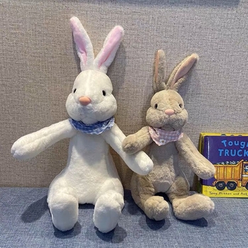 Κούκλα της Χρονιάς του Κουνελιού Μασκότ Καρότου Λούτρινο Παιχνίδι Κουνέλι Λευκή Κούκλα Κουνελιού Κινέζικο Ζωδιακό Κύκλος Χαριτωμένο