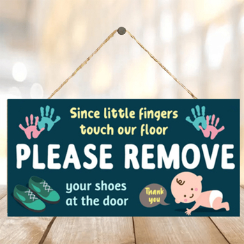 Трансгранична креативна дървена занаятчийска чиния за врата с правоъгълно лого, креативна декоративна чиния за домашен висулка