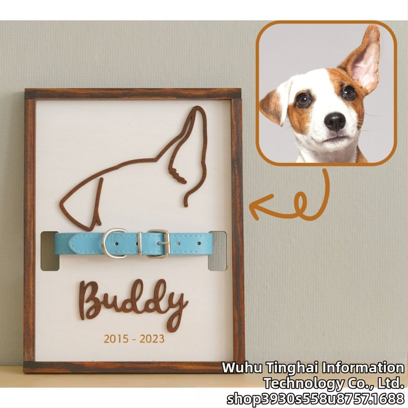 Трансгранични експлозии, минимална поръчка, дървени занаяти, кука за ремонт на домашни любимци, орнаменти за нашийници за кученца, продажба в Европа и Съединените щати в чужбина