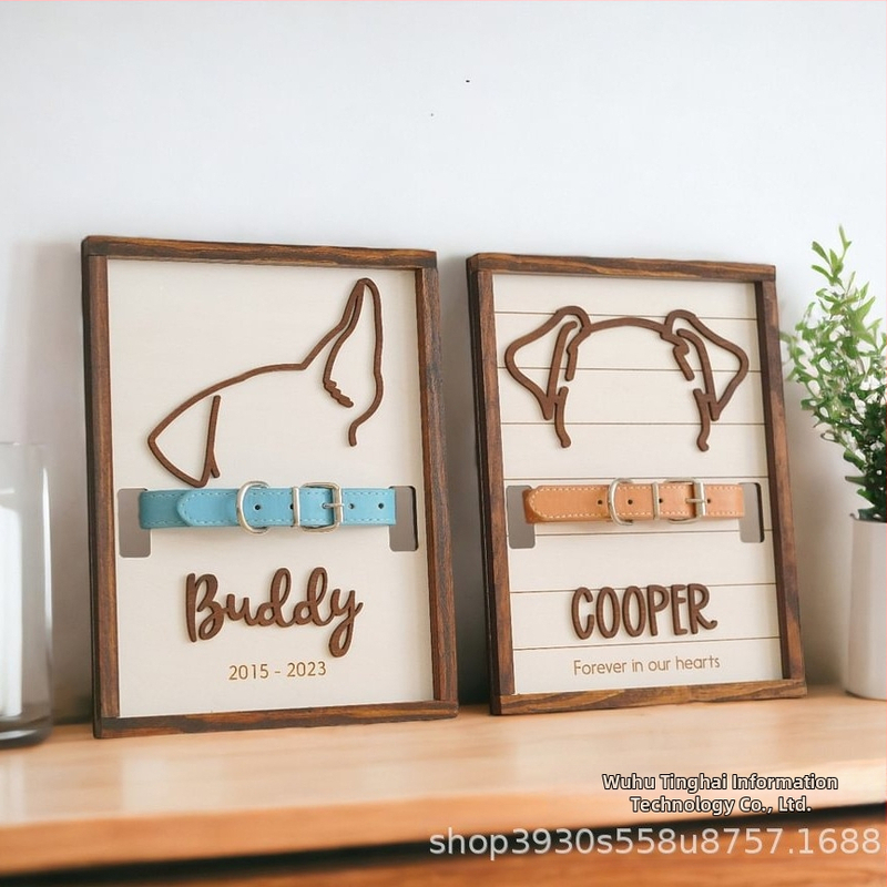 Трансгранични експлозии, минимална поръчка, дървени занаяти, кука за ремонт на домашни любимци, орнаменти за нашийници за кученца, продажба в Европа и Съединените щати в чужбина