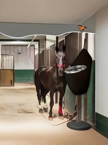 Νάιλον τσάντα κρεμαστής τροφοδότη τροφών αλόγων με βαρέλι ρυμουλκούμενου περίπου 5 γαλόνια τσάντας κρεμαστής αποθήκευσης κάδων ρυμουλκούμενου αλόγων