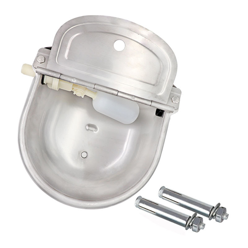 Bol cu apă pentru vaci, pentru reproducere veterinară, mare, din oțel inoxidabil, 80 cm, pachet de țevi de apă, cu bilă plutitoare, bol îngroșat, apă pentru vaci și cai