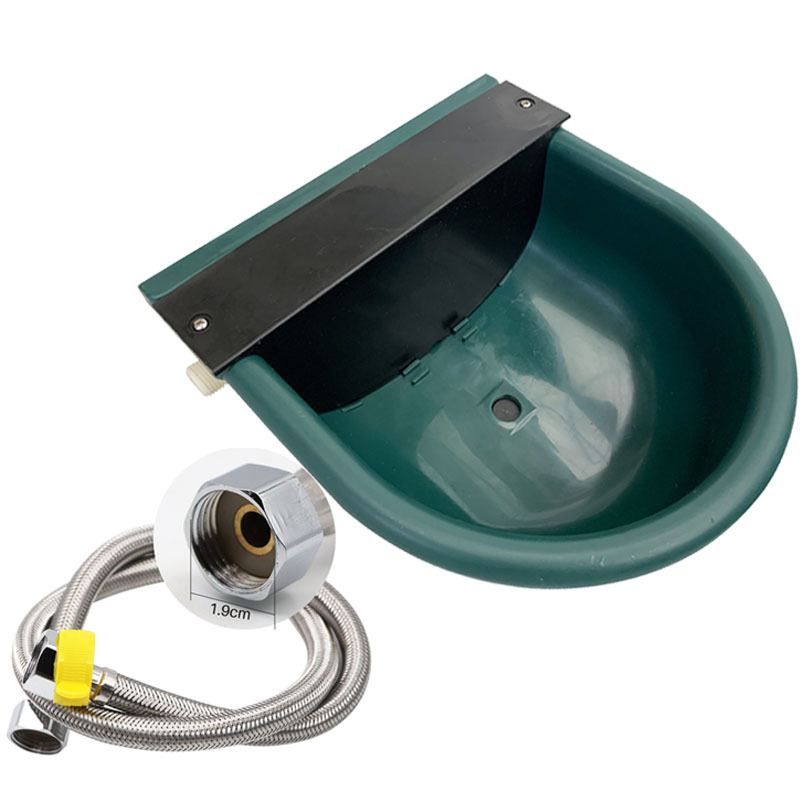 Bol cu apă pentru vaci, pentru reproducere veterinară, mare, din oțel inoxidabil, 80 cm, pachet de țevi de apă, cu bilă plutitoare, bol îngroșat, apă pentru vaci și cai