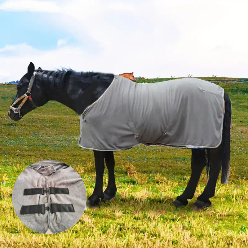 Iarnă, căptușită cu fleece, îngroșată, caldă, haine de cai, anti-țânțari, haine de cai reci, pătură, șal pentru cai, pătură pentru cai, consumabile ecvestre în stoc
