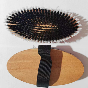 Четка за коне, съответстваща на цветовете, найлонова копринена четка за коне, почистване на гребен за коне, масажна четка за коне