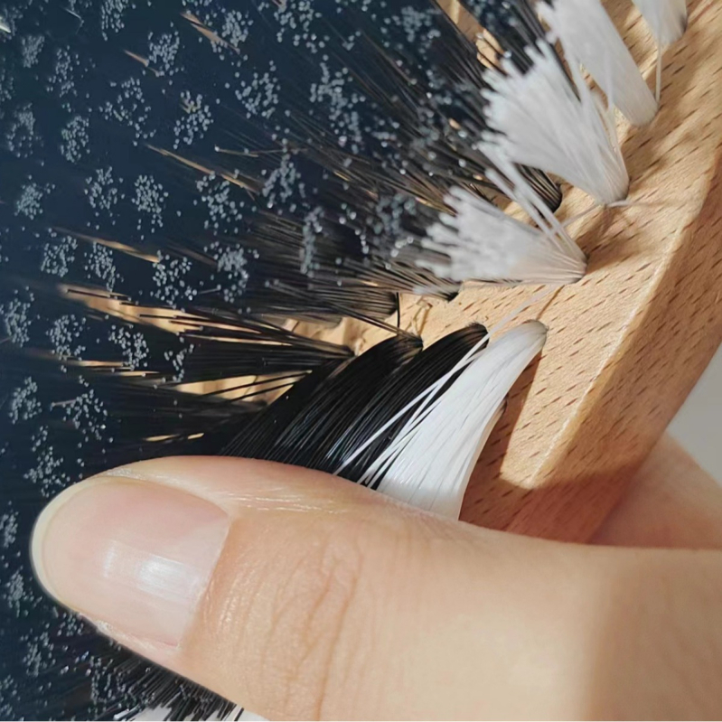 Четка за коне, съответстваща на цветовете, найлонова копринена четка за коне, почистване на гребен за коне, масажна четка за коне