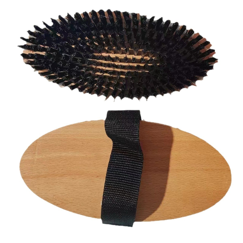 Четка за коне, съответстваща на цветовете, найлонова копринена четка за коне, почистване на гребен за коне, масажна четка за коне