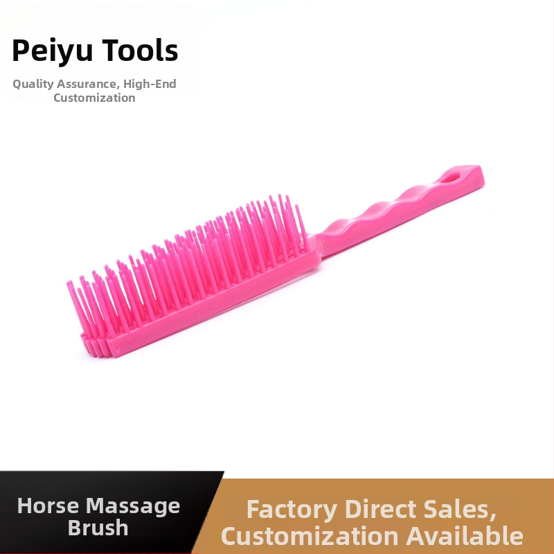 Инструменти за сресване на конска коса на едро, гребен за опашка за коне, гребен за грива, конски принадлежности, комплект за коне, пластмасов масажен гребен за коне