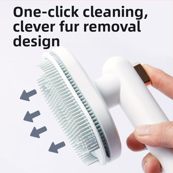 Въртящ се гребен за домашни любимци, интелигентна четка за почистване, премахване на косми, гребен за котки и кучета, пара, против мухи, зареждане, автоматично зареждане на консумативи за домашни любимци