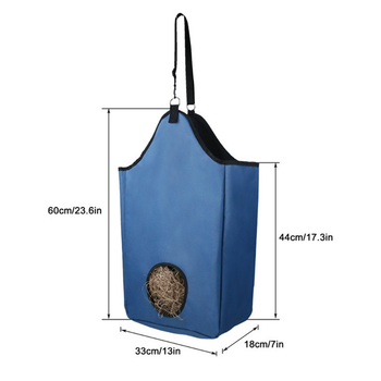 Νέα τσάντα ταΐσματος αλόγου, αγελάδας, προβάτου, κρεμαστή τσάντα αποθήκευσης σανού από ύφασμα Oxford, τσάντα ταΐσματος