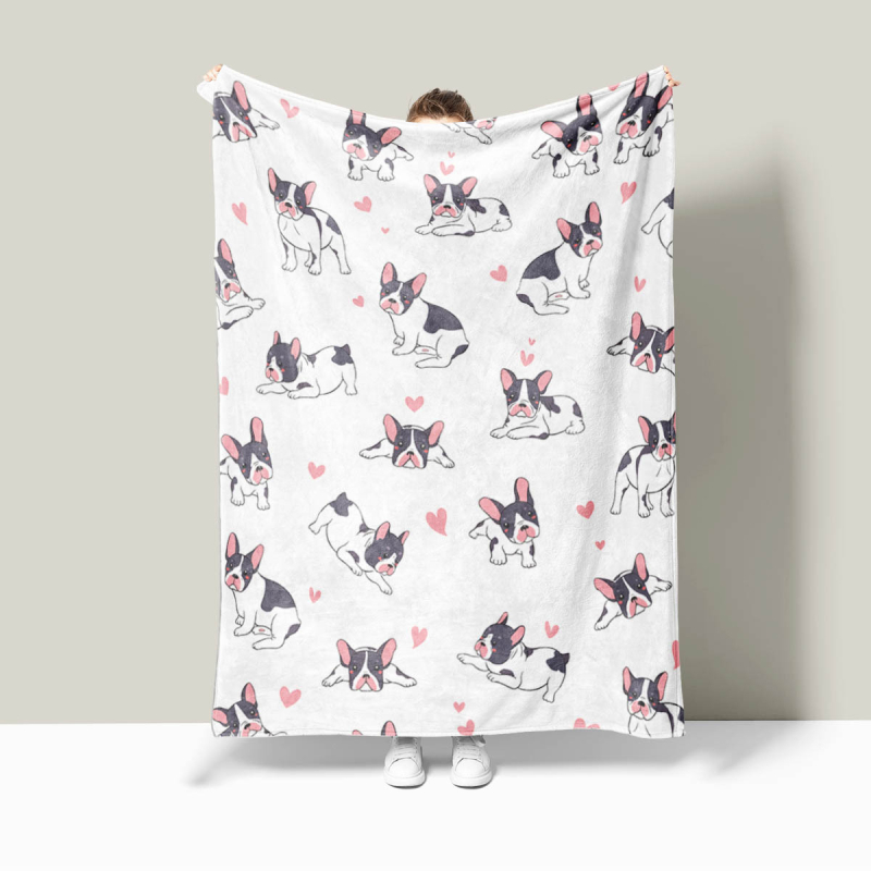 Lemmiklooma 3D-prinditud flanelltekk volditud servaga tekk kliimaseadmega tekk hulgimüügi tootja koomiksimuster Amazon