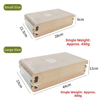 Cezhraničný veľkoobchodný štandardný skladací škrabadlo pre mačky trojuholníkové škrabadlo pre mačky 6 strán k dispozícii vlnitý papier Amazon