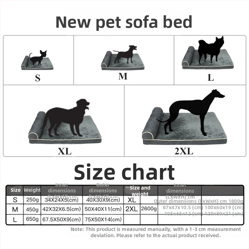 Nová špongiová podložka pre mačky od Amazonu, podložka pre psa, mačacia búda, búda pre psa, veľké, stredné a malé psy, jedna bočná lakťová opierka, pohovka pre domáce zvieratá