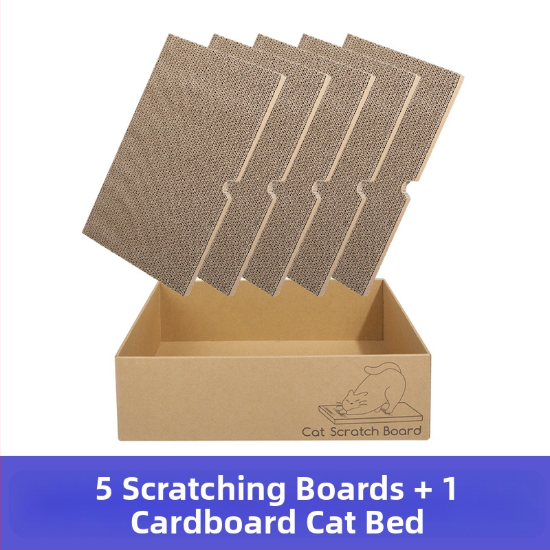 Трансгранична гореща анимационна дъска за драскане от гофрирана хартия за котки, подходяща за удобна дупка, играчка за котки за опазване на околната среда