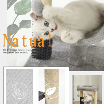 Βάση αναρρίχησης για γάτες Φωλιά γάτας Δέντρο για γάτες Ενσωματωμένο παιχνίδι γάτας Βίλα γάτας Κάψουλα χώρου Στήλη σιζάλ Παιχνίδι γάτας Είδη κατοικίδιων