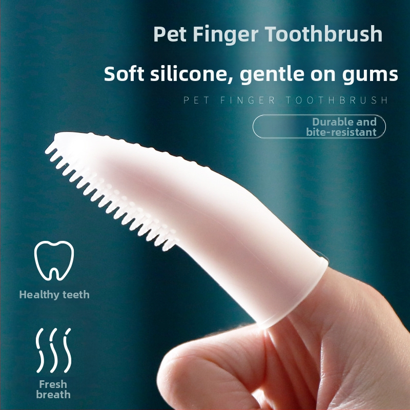 „Xupu“ šunų dantų šepetėlis, specialūs silikoniniai naminių gyvūnėlių valymo reikmenys šunims, šunų šepečiai ir blogo burnos kvapo pirštų lovelių valymas