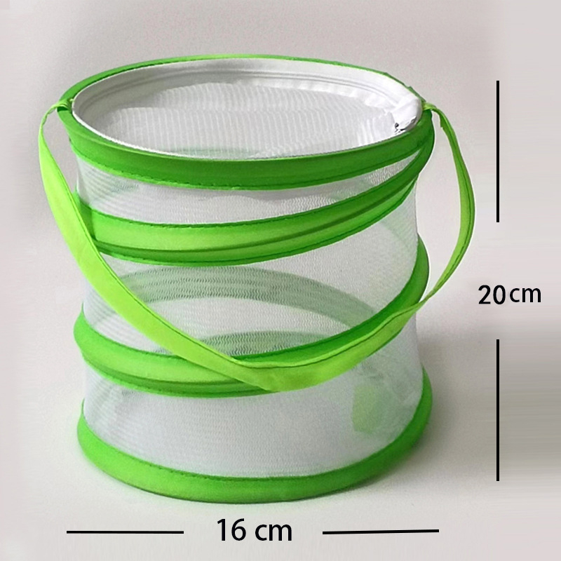 Furnizare directă din fabrică, plasă de uz casnic, prinzător de fluturi, cu capac, fermoar, plasă, găleată, tabără de vară, prinzător de fluturi, găleată, capac cu fluture