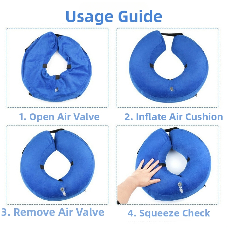 Nafukovací ochranný obojok pre domáce zvieratá od spoločnosti Crossborder Dog Products Nafukovací ochranný obojok pre domáce zvieratá Elizabeth Collar Ochranný obojok pre domáce zvieratá