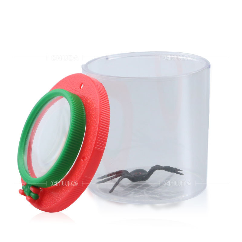 20167 Vaikų vabzdžių stebėjimas, maži gyvūnai, didinamasis stiklas, mokinių mokymas, cilindrinis vabzdžių stebėjimo įrenginys