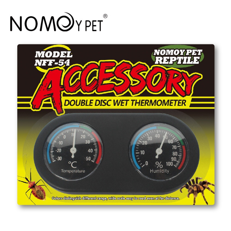 Nuomo mjerač temperature i vlažnosti s dvostrukom pločom, kutija za kornjače, kutija za hranjenje crnog guštera, kutija za penjanje kućnih ljubimaca, termometar za pauka puzavca, pribor