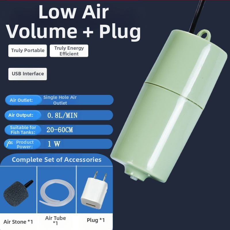 Akvariumo deguonies pompa buitiniam akvariumo deguonies pompai įkrauti, nutildyti deguonies pompą žvejybai, mažą deguonies pompą