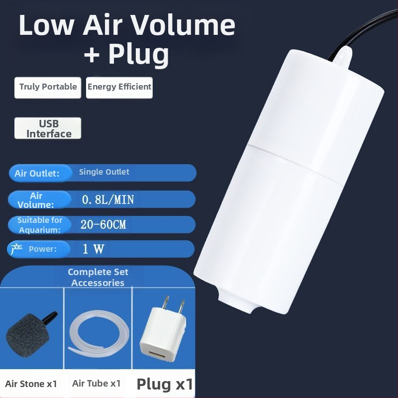 Akvariumo deguonies pompa buitiniam akvariumo deguonies pompai įkrauti, nutildyti deguonies pompą žvejybai, mažą deguonies pompą