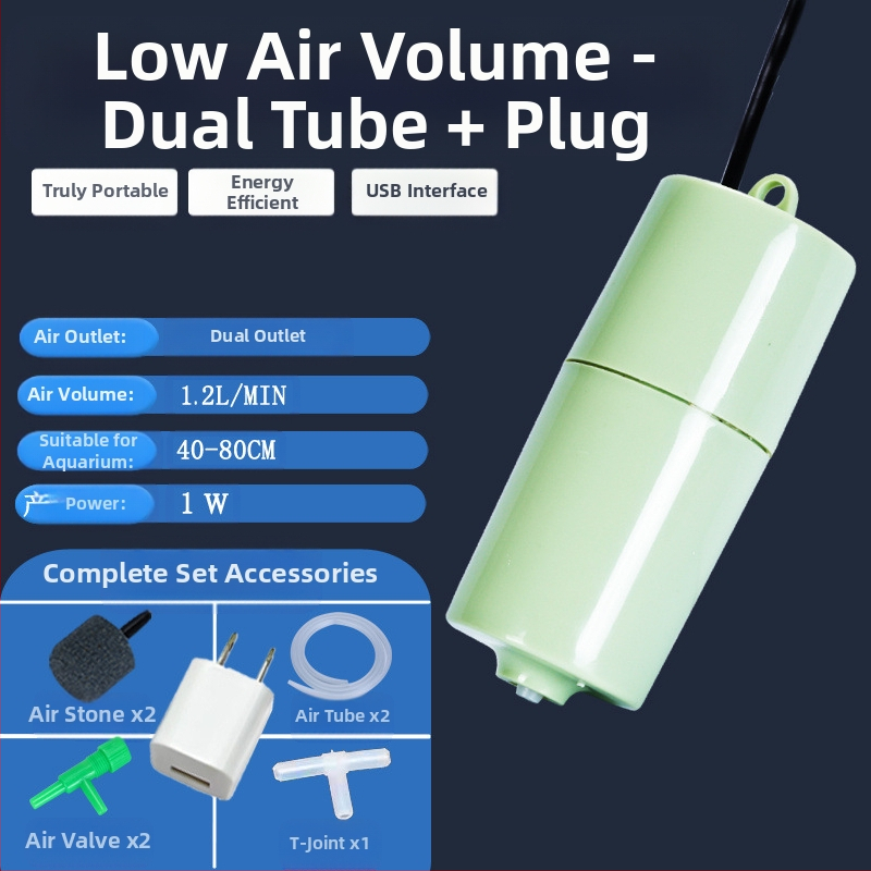 Akvariumo deguonies pompa buitiniam akvariumo deguonies pompai įkrauti, nutildyti deguonies pompą žvejybai, mažą deguonies pompą
