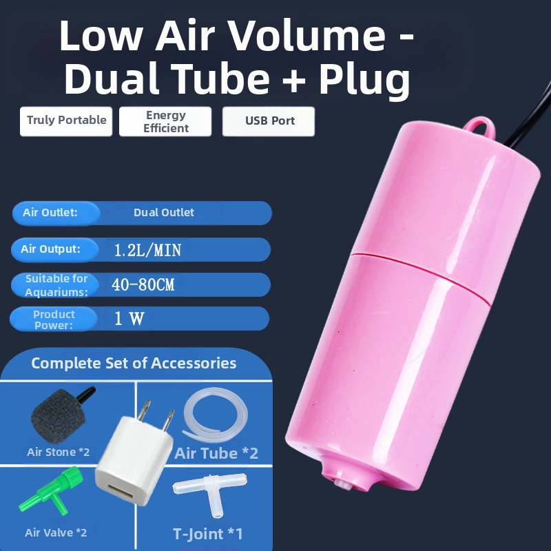 Akvariumo deguonies pompa buitiniam akvariumo deguonies pompai įkrauti, nutildyti deguonies pompą žvejybai, mažą deguonies pompą