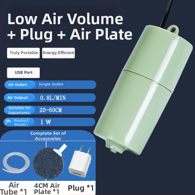 Akvariumo deguonies pompa buitiniam akvariumo deguonies pompai įkrauti, nutildyti deguonies pompą žvejybai, mažą deguonies pompą