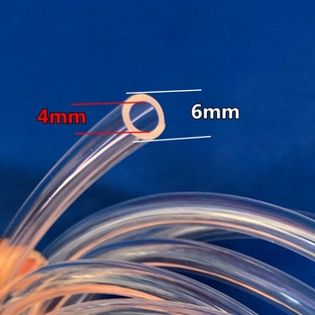 Piiriülene akvaariumi süsinikdioksiid CO2 spetsiaalne gaasitoru, kõrgsurvekindel rõhuvastane PU toru, kõrge läbipaistvusega terasest ballooni gaasitoru