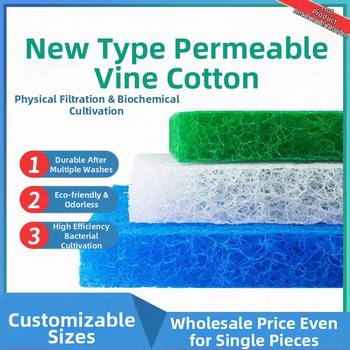 Kalatiigi filter rotangist puuvillane sinine biokeemiline vilt biokeemiline puuvillane tiigi akvaariumi kalatiigi bakterite filtrimaterjal