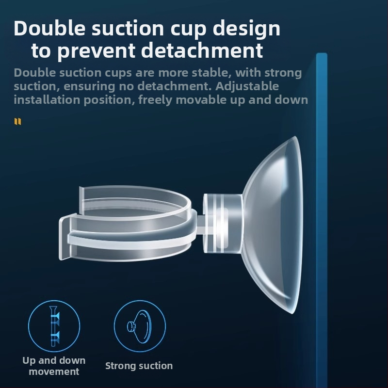 Хранилка за риби за аквариум, акрилна малка фиксирана точка за хранене, потъващо устройство за хранене против отклонение, тръба за хранене на аквариум