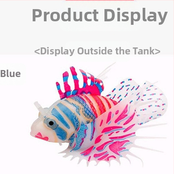 Akvaariumi haljastuskaunistused akvaariumi tootjad ekspordivad silikoonmaterjalist helendavat simulatsioonivärvi lõvikala hulgimüüki