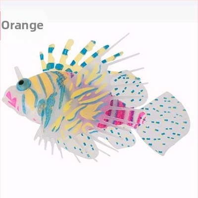 Akvaariumi haljastuskaunistused akvaariumi tootjad ekspordivad silikoonmaterjalist helendavat simulatsioonivärvi lõvikala hulgimüüki