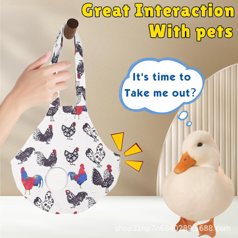 Geantă de călătorie pentru animale de companie, curea auxiliară de ridicare, curea de călătorie pentru pui și rață, geantă de călătorie pentru pui și rață
