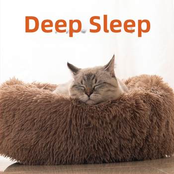 Μακρύ βελούδινο δίχτυ κόκκινο στρογγυλό κλουβί για γάτες, κλουβί για σκύλους, φθινόπωρο και χειμώνα, ζεστό χαλάκι, κρεβάτι σκύλου Teddy Corgi, είδη κατοικίδιων ζώων χονδρικής