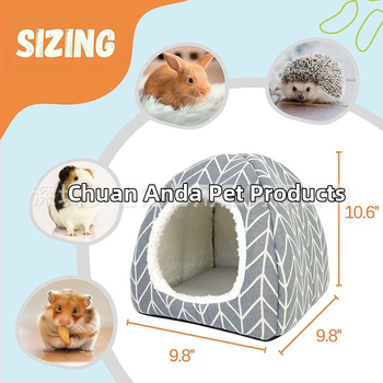 Κρησφύγετο ινδικών χοιριδίων, Εσωτερική ζεστή φωλιά ύπνου για χάμστερ, Εύκολη αποθήκευση, Εύκολο καθάρισμα, Φορητά είδη κατοικίδιων