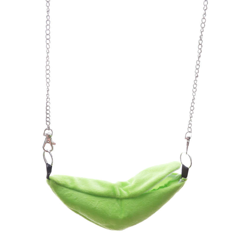 Mažas žiurkėno banano formos medvilninis lizdas, šiltas pakabinamas hamakas-pakabinamas lizdas žiemai, mėnulio formos valties formos pakabinama sūpynės lova