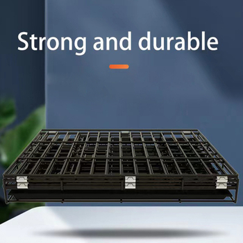 Εργοστασιακά άμεση χονδρική πώληση πτυσσόμενο κλουβί σκύλου μονής πόρτας κλουβί μεταφοράς κατοικίδιων ζώων με καλώδιο προαιρετικό φεγγίτη προεπιλεγμένη μονής πόρτας