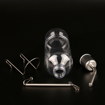 NC triušio virdulys 350ml šinšilų jūrų kiaulyčių geriamojo vandens butelis žiurkėno geriamojo vandens butelis geriamojo vandens butelis nerūdijančio plieno rutulys